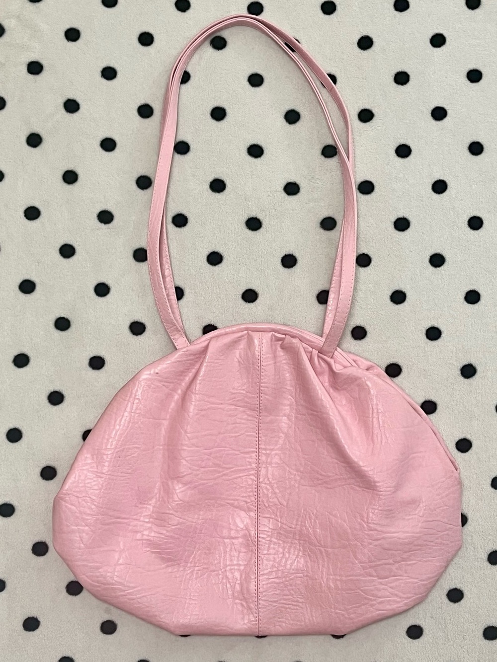 Vintage Retro Cloud Silhouette Leather Shoulder Bag